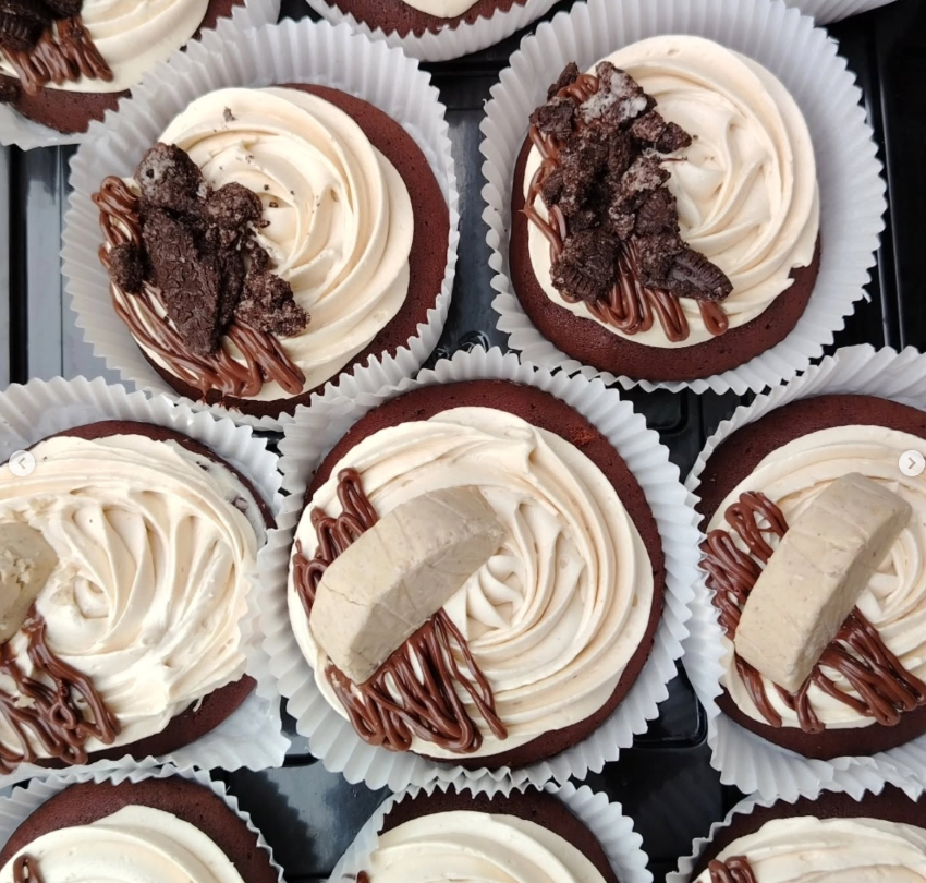 Cupcakes de chocolate con frosting